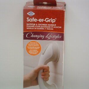 Safe-er-Grip Bathtub and Shower Grab Bar 12" White